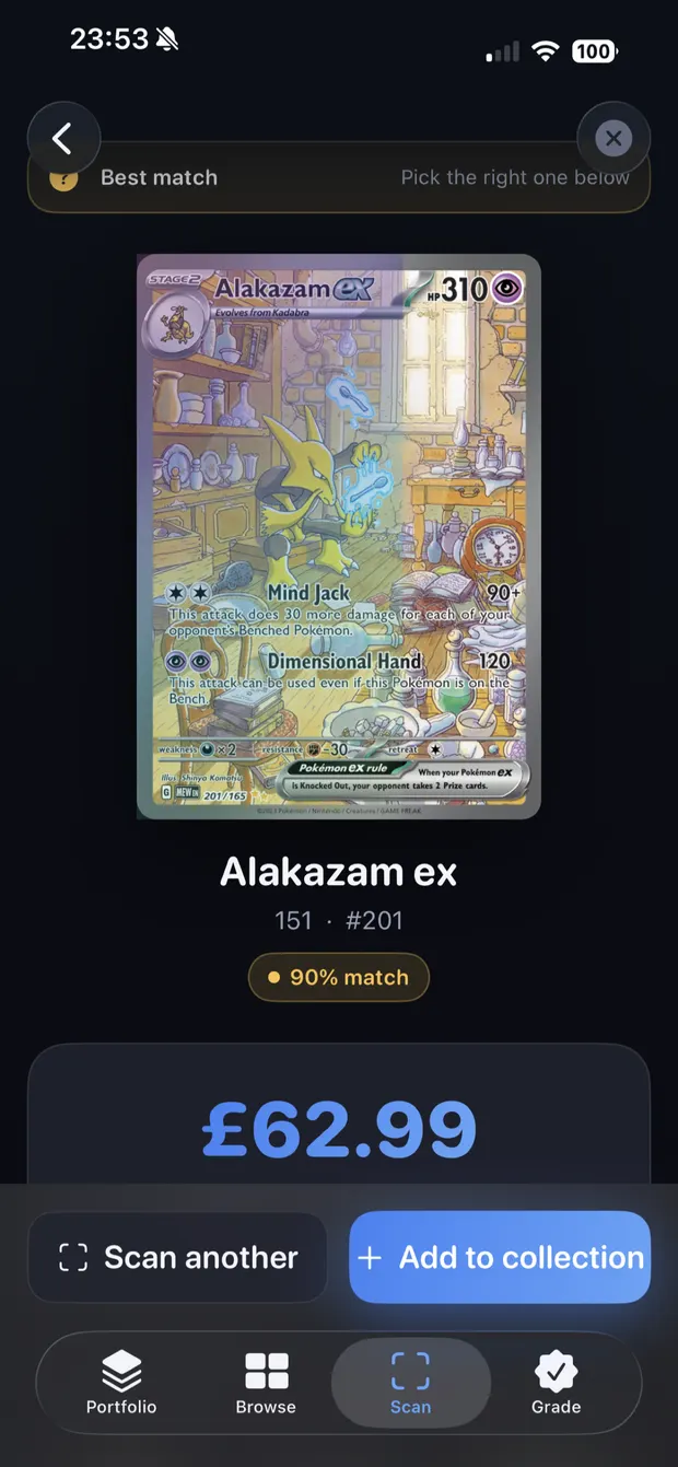 pokemon card grader app AI Card Grading Instant Condition Estimates Tried every centering app